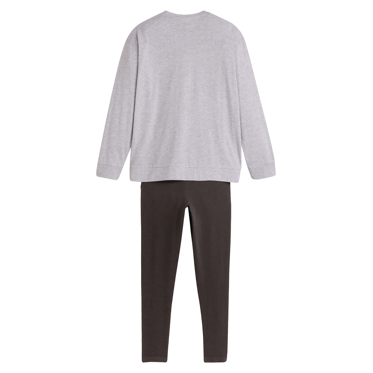Cotton Pyjamas grey marl/black, SNOOPY