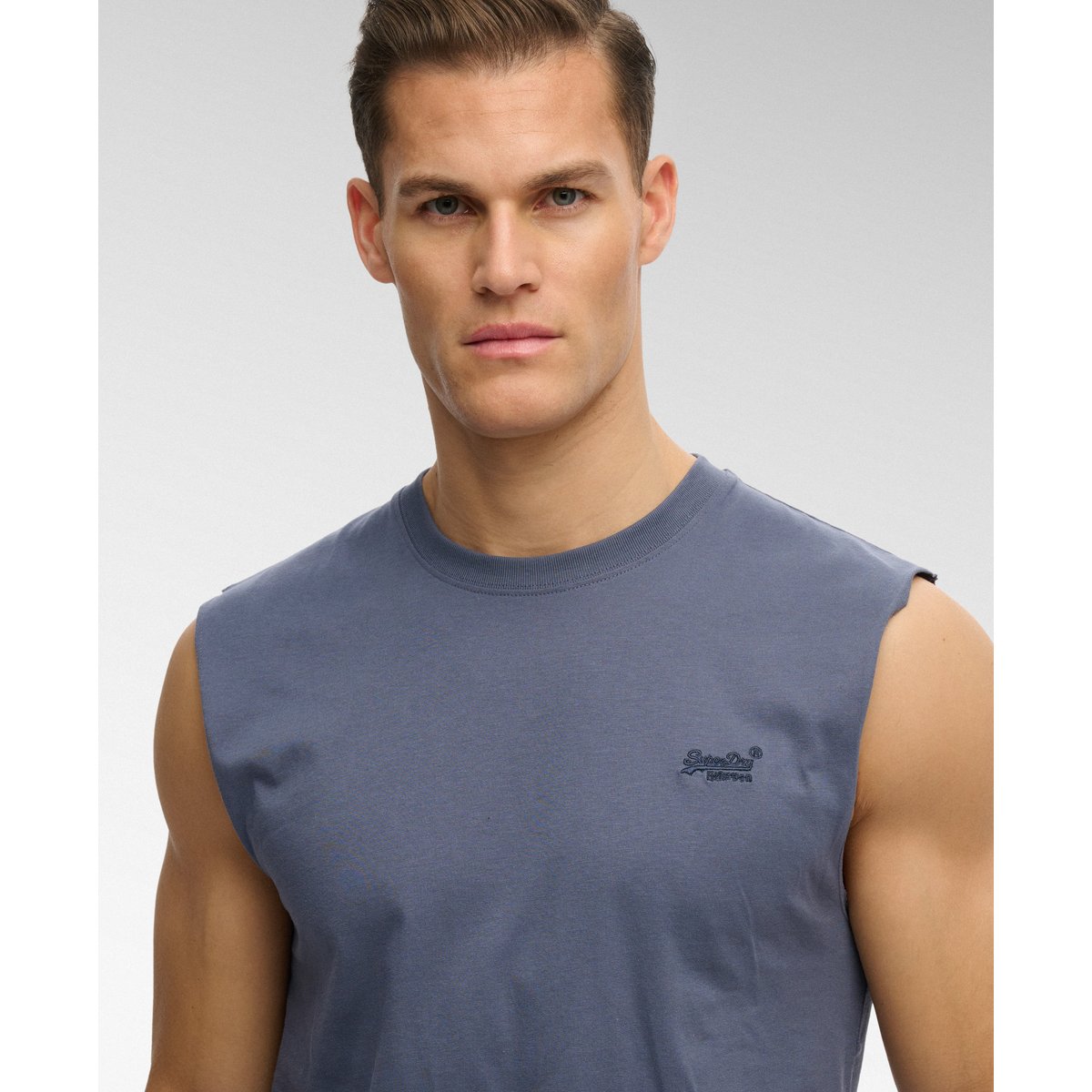 Débardeur Essential Logo bleu marine doux, SUPERDRY
