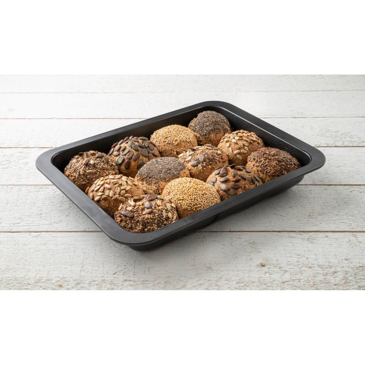 Moule 12 mini pains, brioches BLACK METALLIC noir, ZENKER