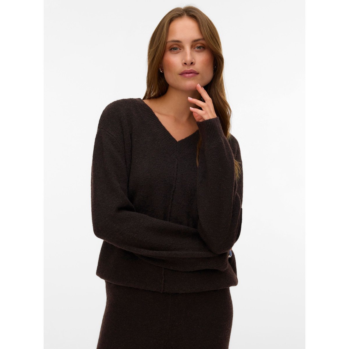 Pull marron - chocolate torte 1, VERO MODA