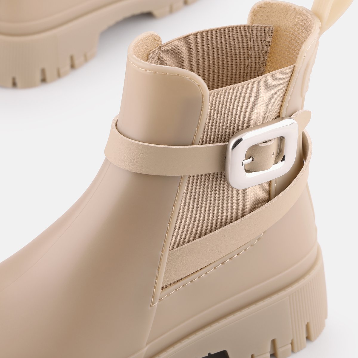 Bottines de pluie avec semelle intérieure respirable SADIE poussière nude, LEMON JELLY