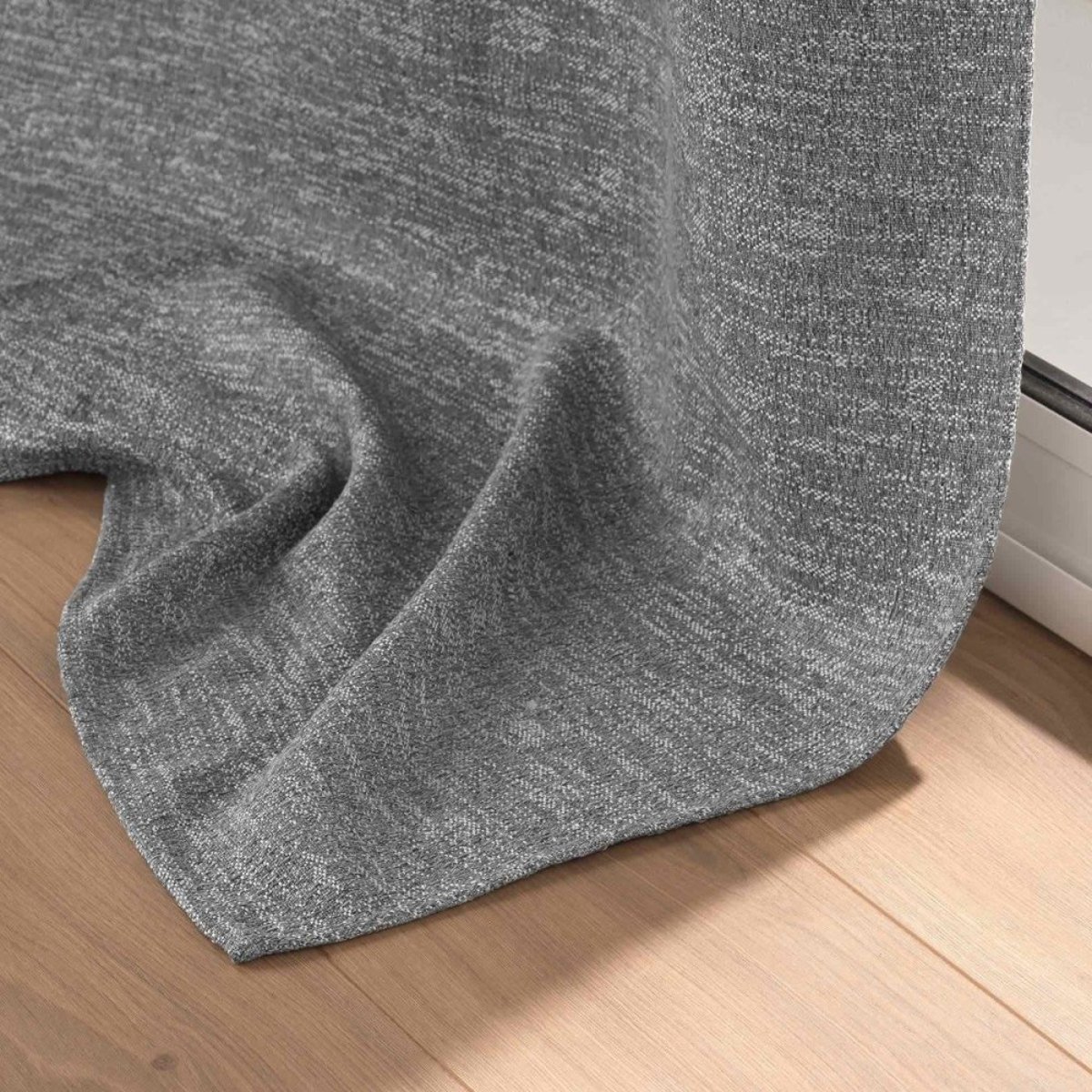 Rideau occultant 8 œillets 140x240 DUSKY Anthracite gris, DECORATIE
