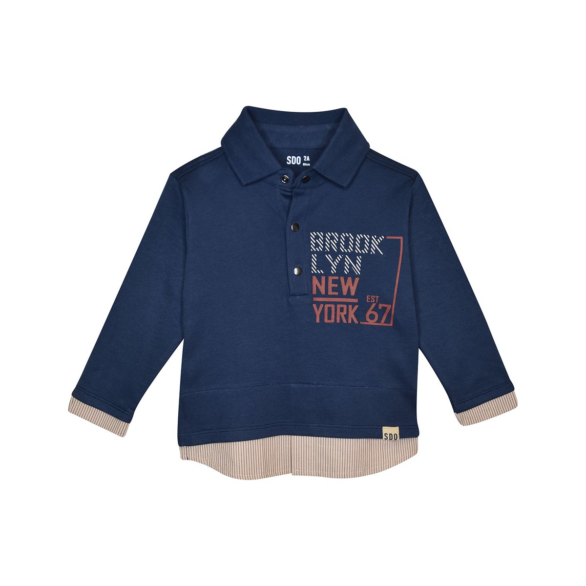 Polo enfant fakri bleu, SUCRE D'ORGE