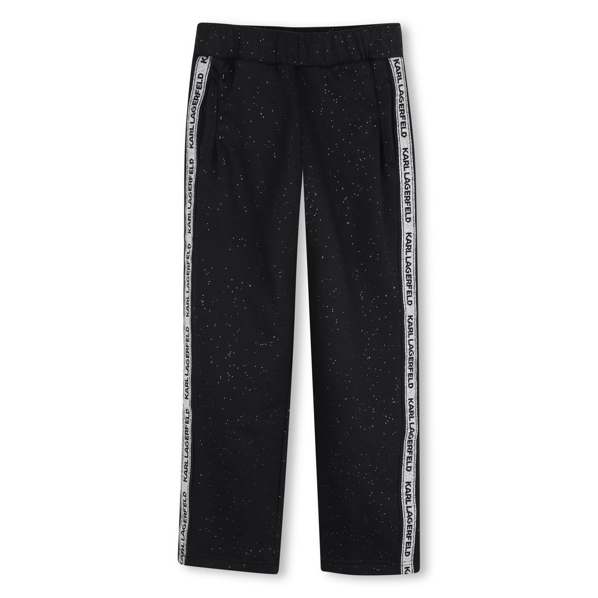 Pantalon de jogging noir argent, KARL LAGERFELD KIDS