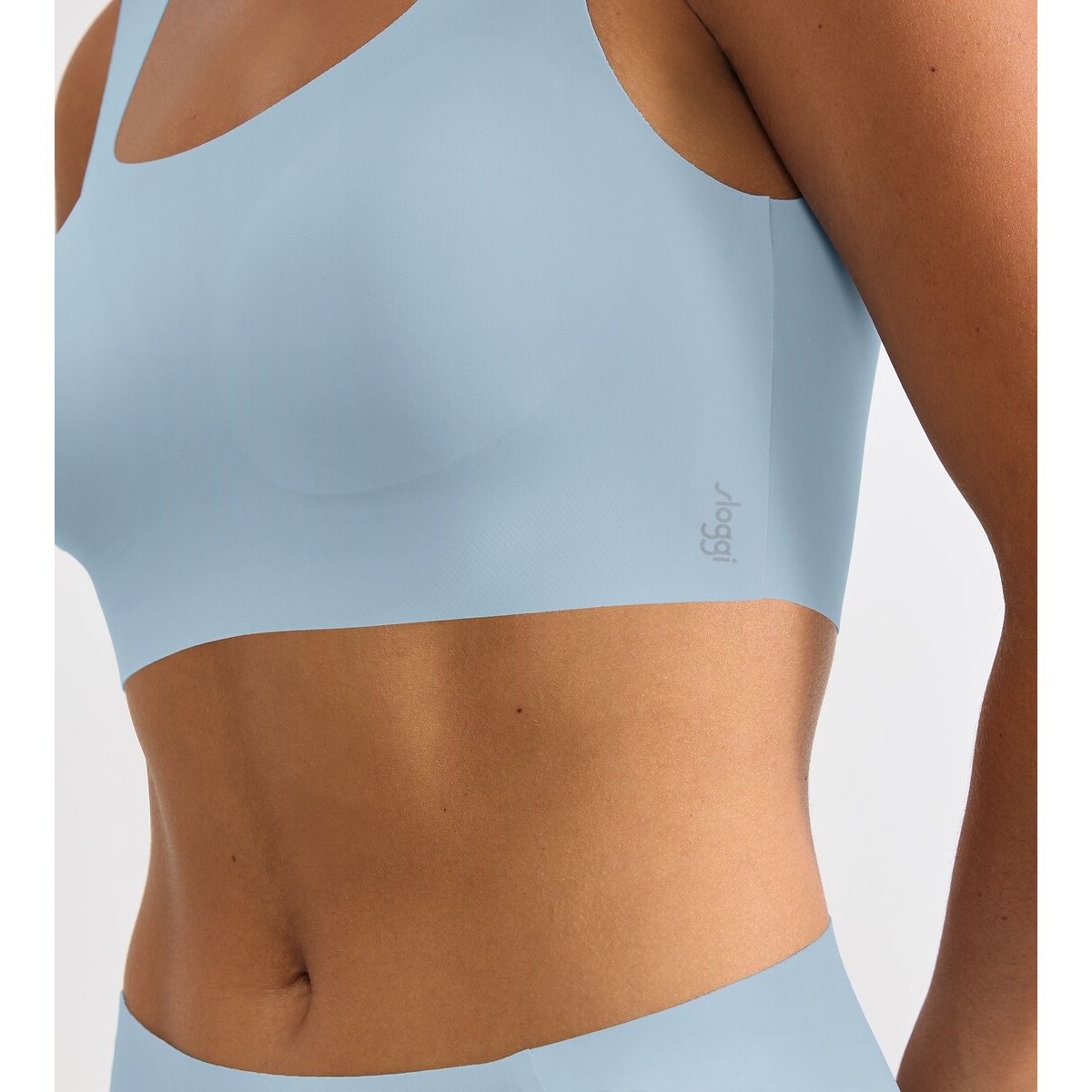 Brassière encolure arrondie Zero Feel 2.0 bleu clair, SLOGGI