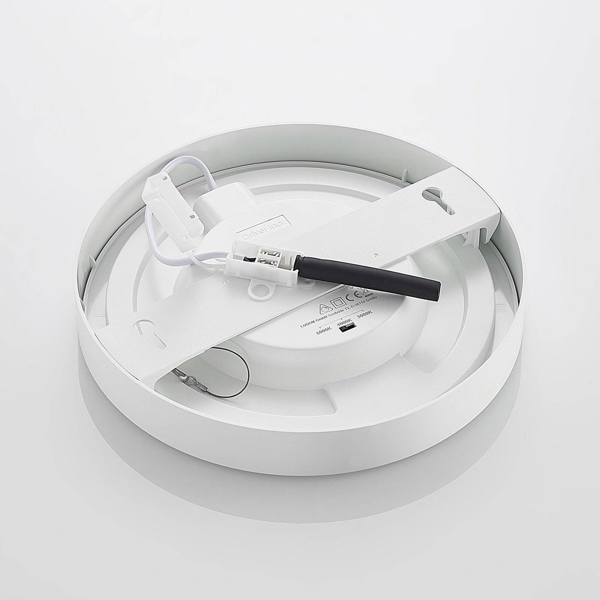 Plafonnier en aluminium moderneLED, Edwina blanc, PRIOS