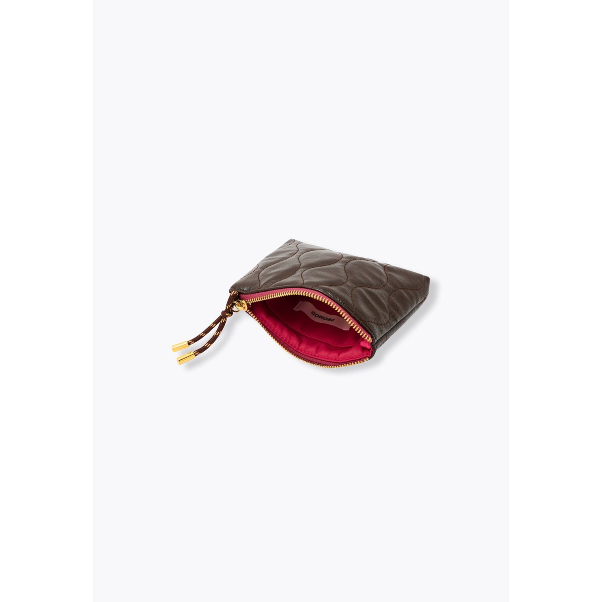 Mini pochette matelassée marron, PROMOD