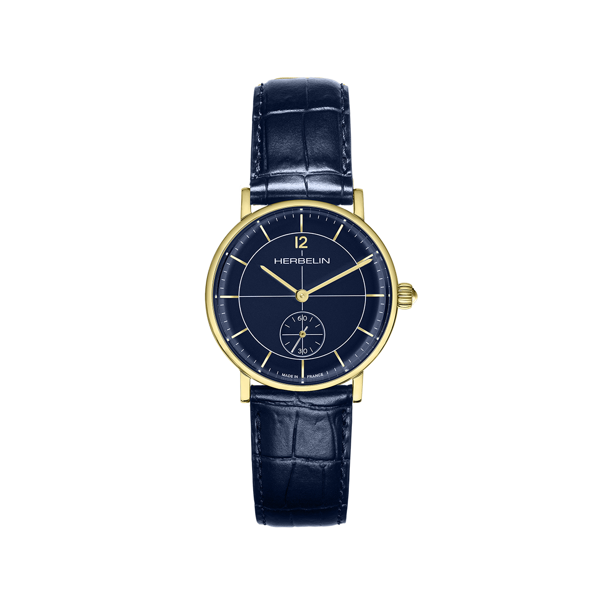 Montre Analogique INSPIRATION doré bleu foncé bleu foncé, HERBELIN