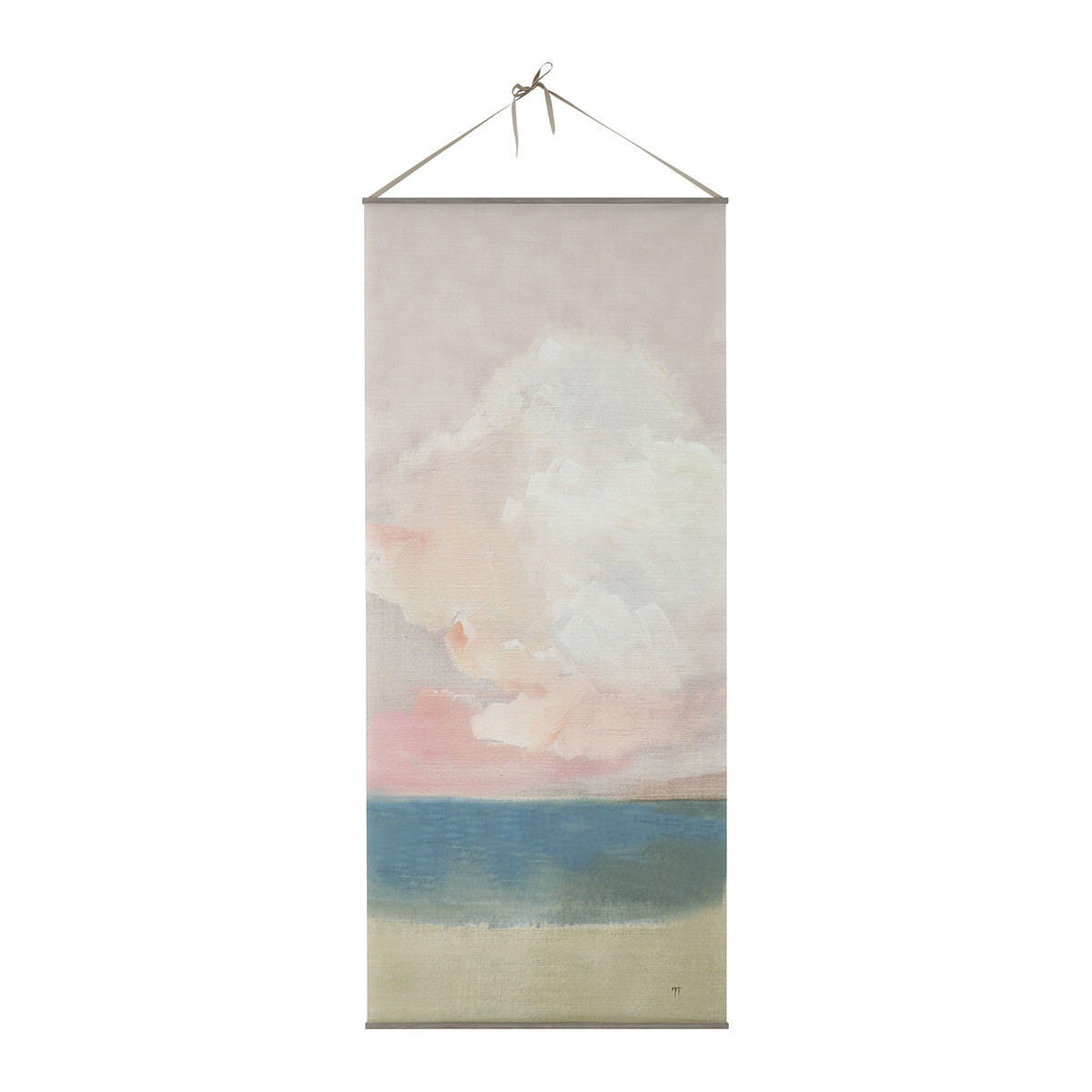 Toile trompe-l'œil Coucher de Soleil ocre, MATHILDE M