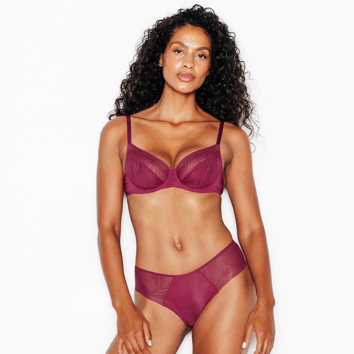 Soutien-gorge corbeille JANICE violet, ROUGEGORGE LINGERIE