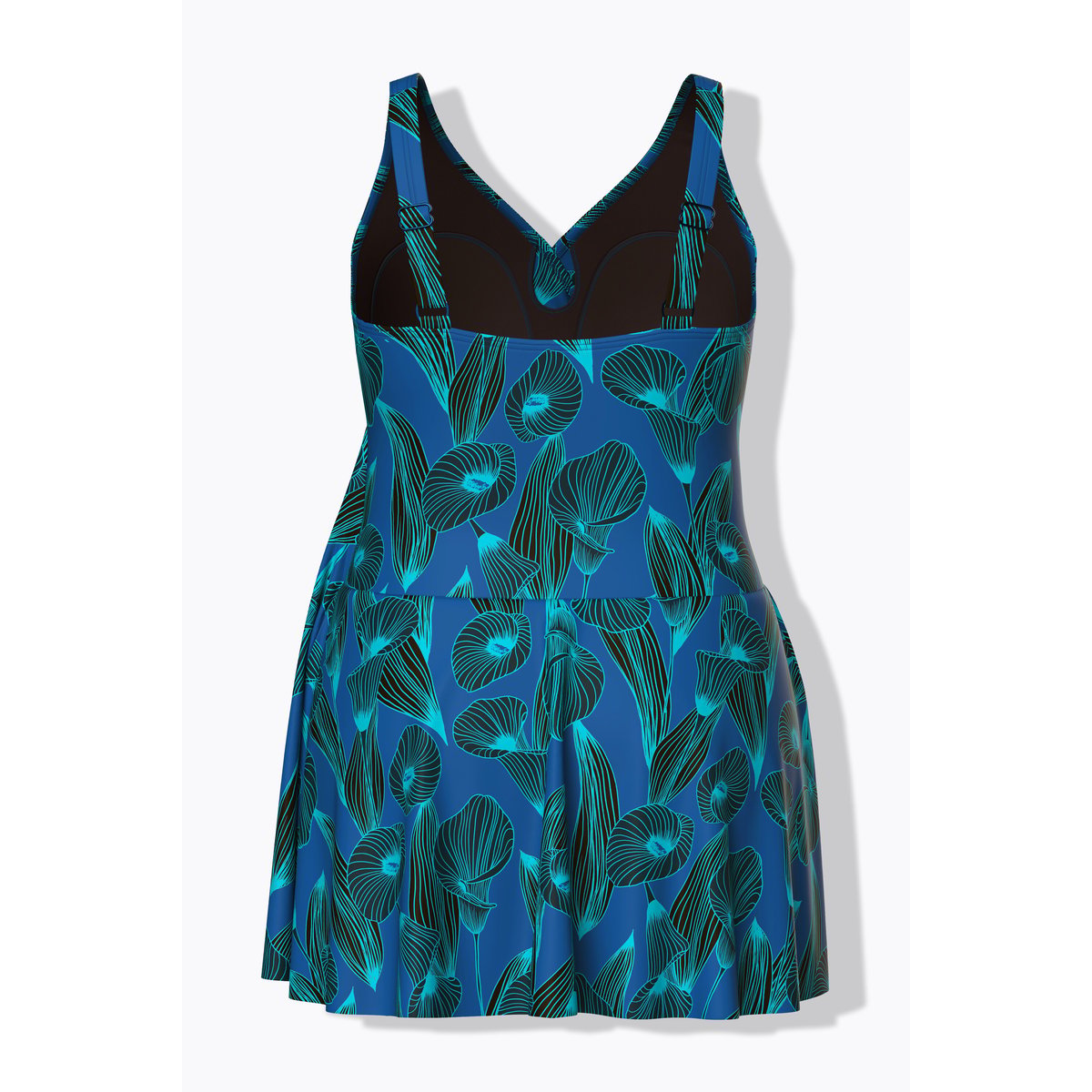 Robe de bain avec bonnets souples baleine bleu, ULLA POPKEN