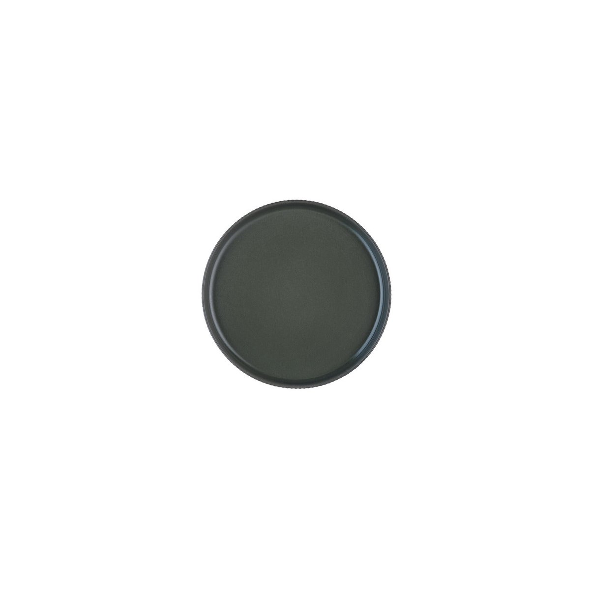 Lot de 4 assiettes à pain en grès, SCANDI vert olive, BJORN