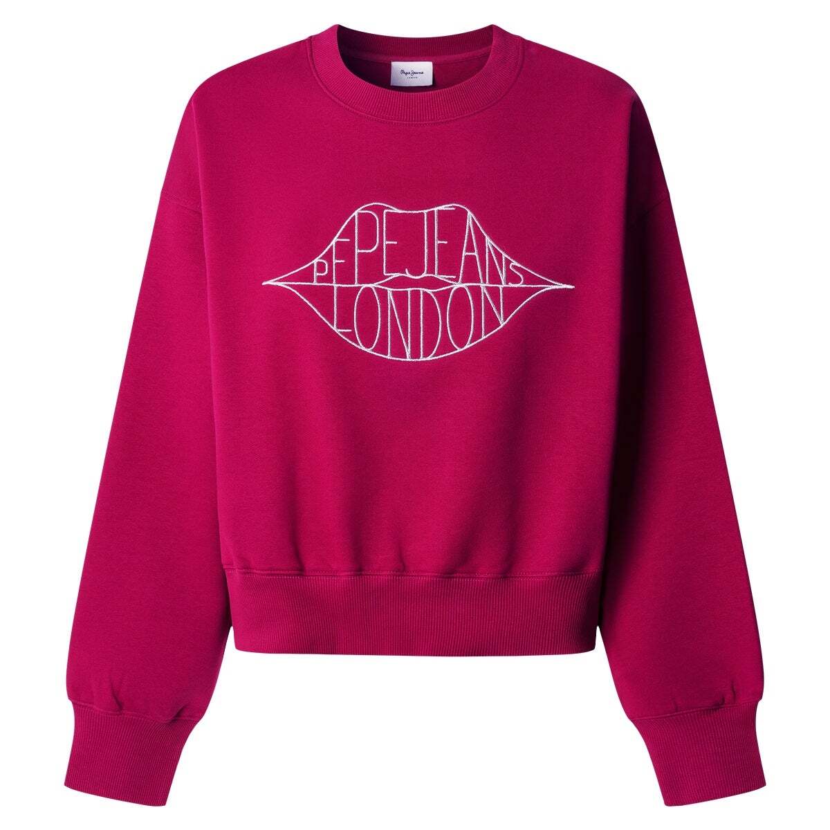 Sweat-Shirt À Col Rond Avec Logo penn rose, PEPE JEANS