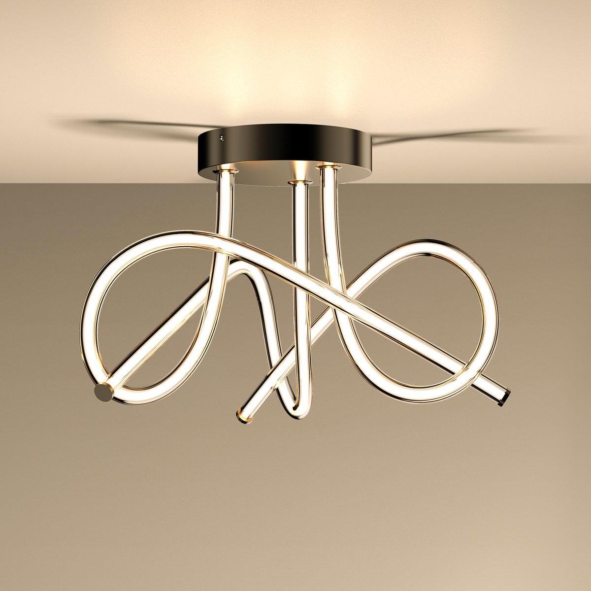 Plafonnier LED intégré, INSPIRE incolore / transparent, INSPIRE