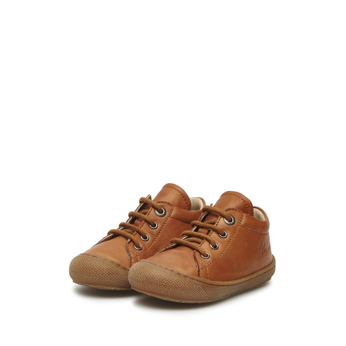 Chaussures premiers pas en cuir COCOON cognac, NATURINO