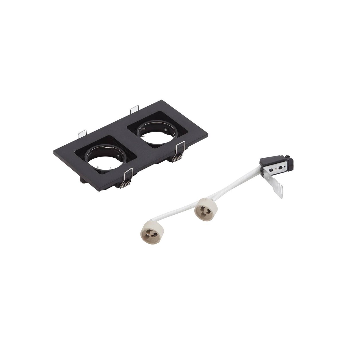 Projecteur, spot en métal moderne, Thorid noir, LINDBY