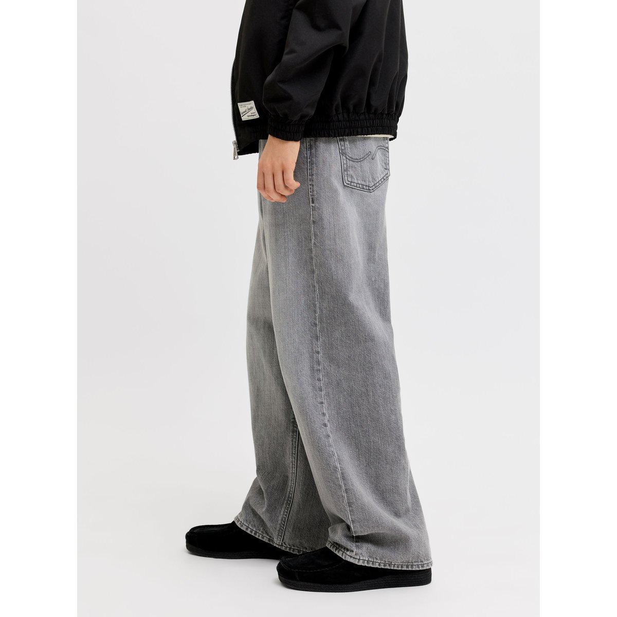Jean À Coupe Wide black denim, JACK & JONES JUNIOR