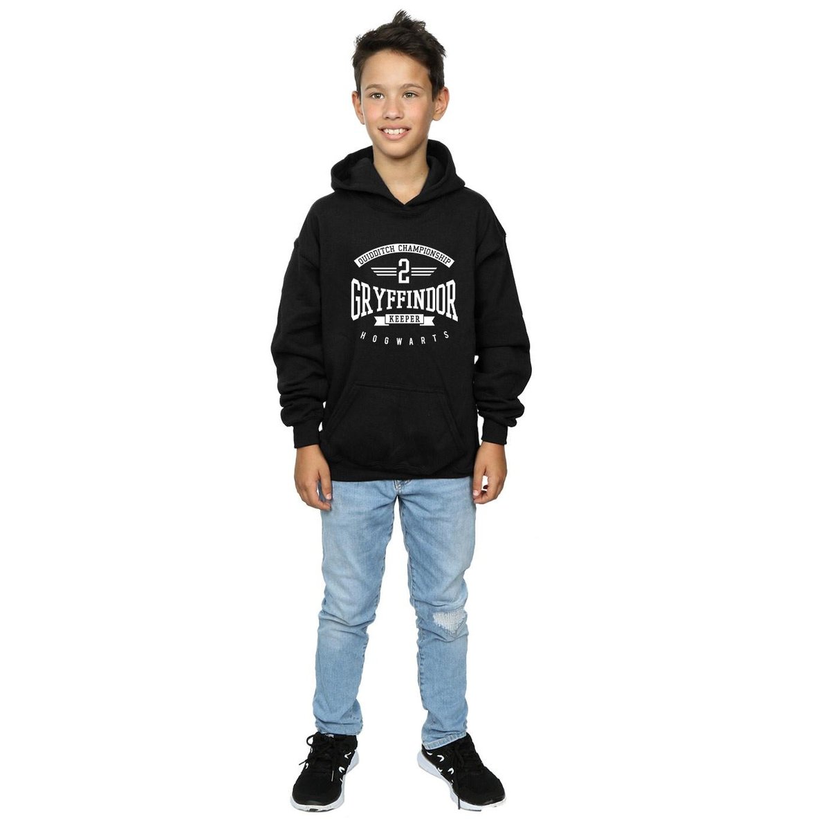 Sweat à capuche GRYFFINDOR KEEPER noir, HARRY POTTER