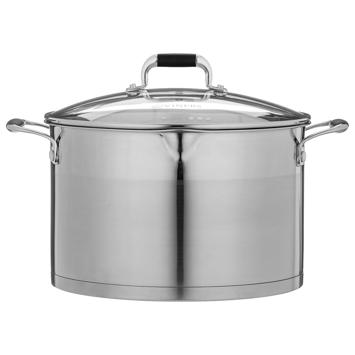 Select 26cm Stainless Steel Stock Pot black, VINERS