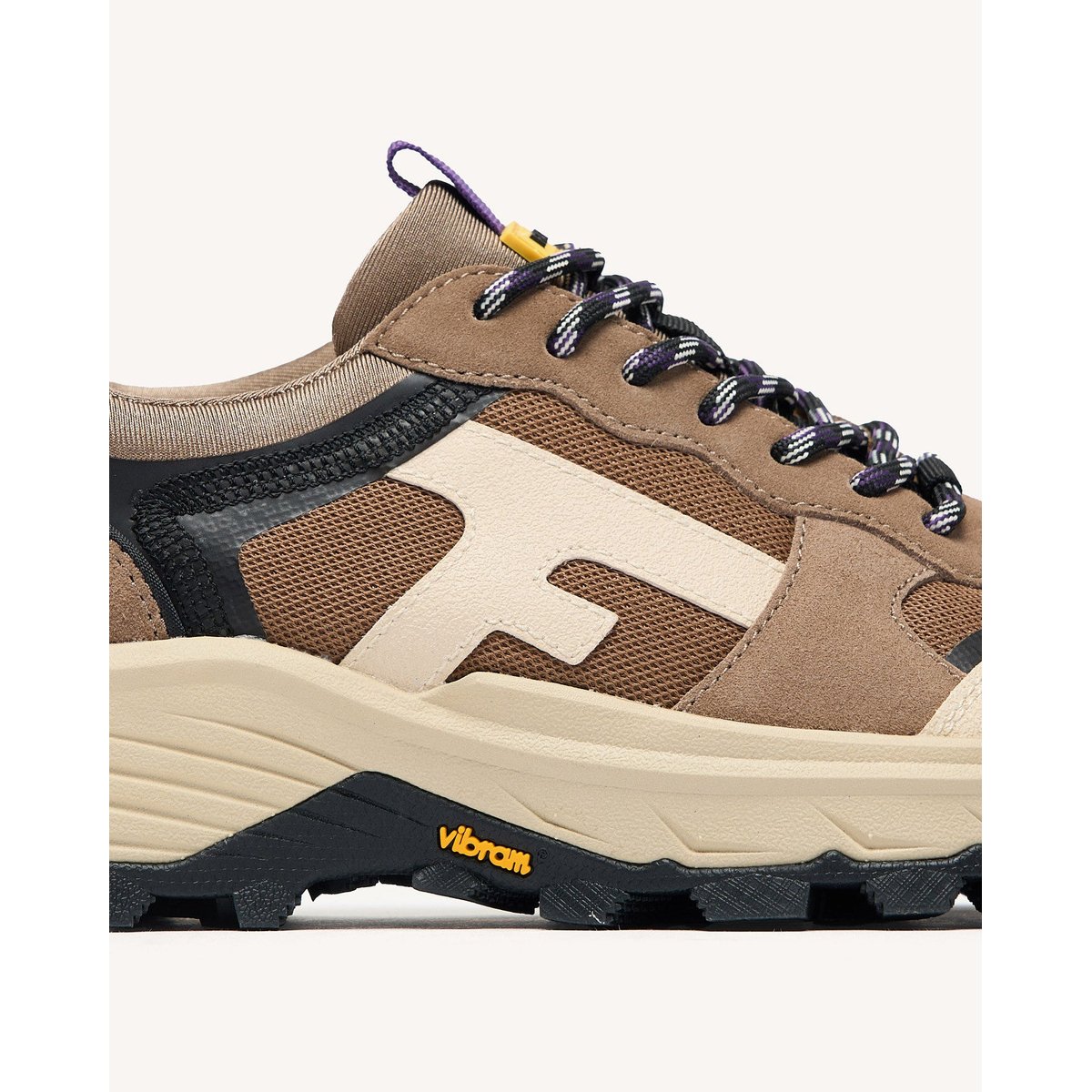 Running tissu suede HAZEL MONSTERA beige clair, FAGUO