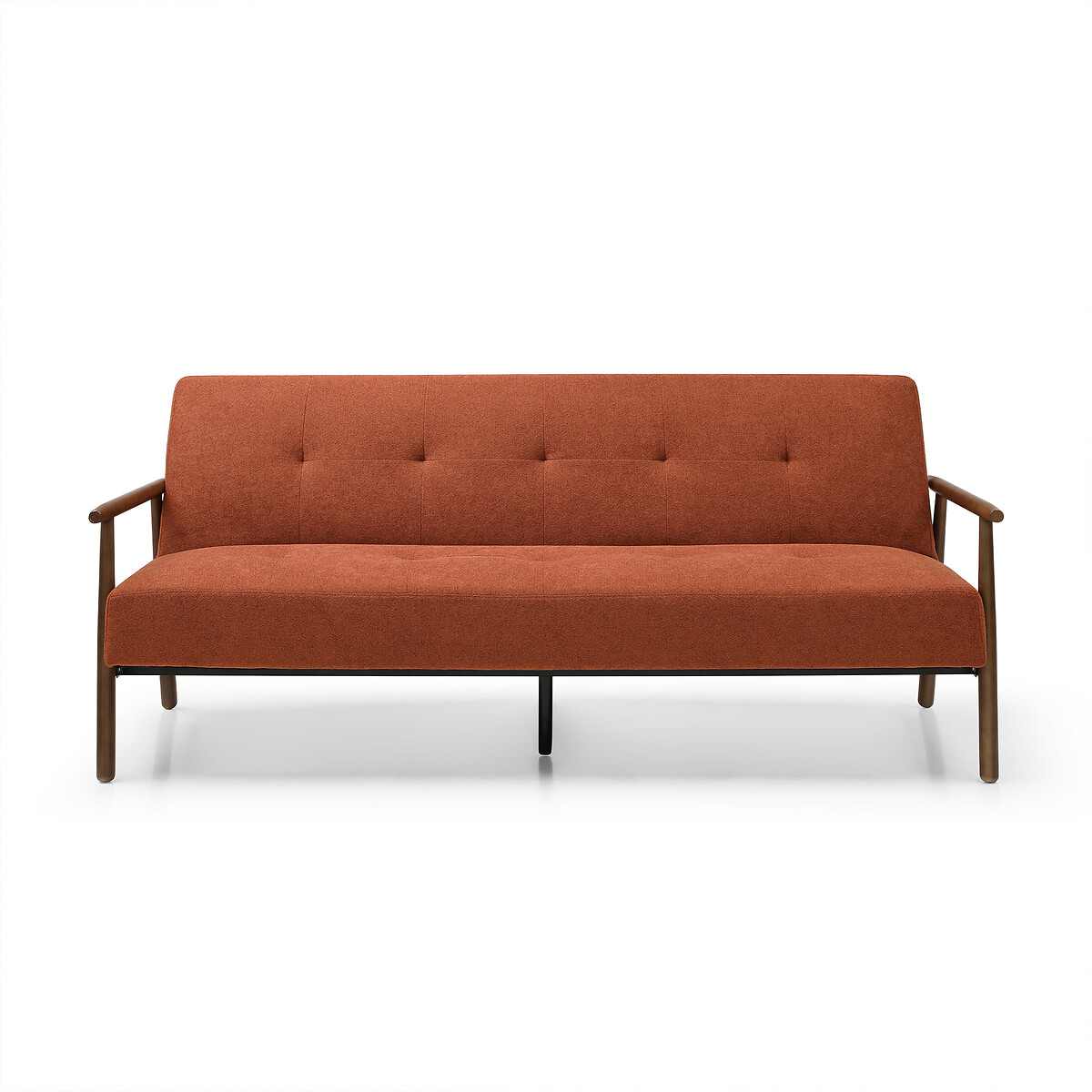 Padstow Textured Weave Click Clack Sofa Bed orange, SO'HOME