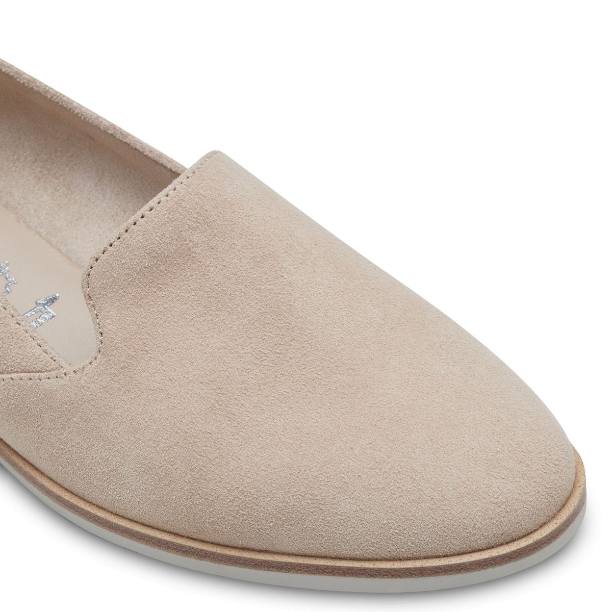 Slipper en cuir beige beige, TAMARIS