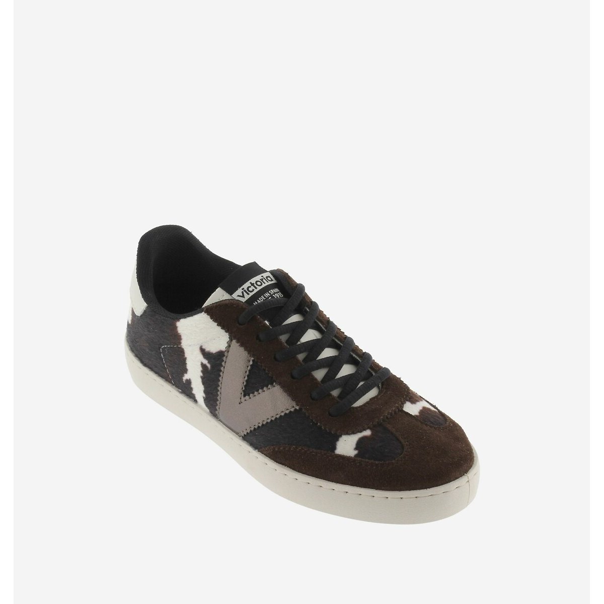 Berlin Ciclista Leather Trainers white/brown, VICTORIA