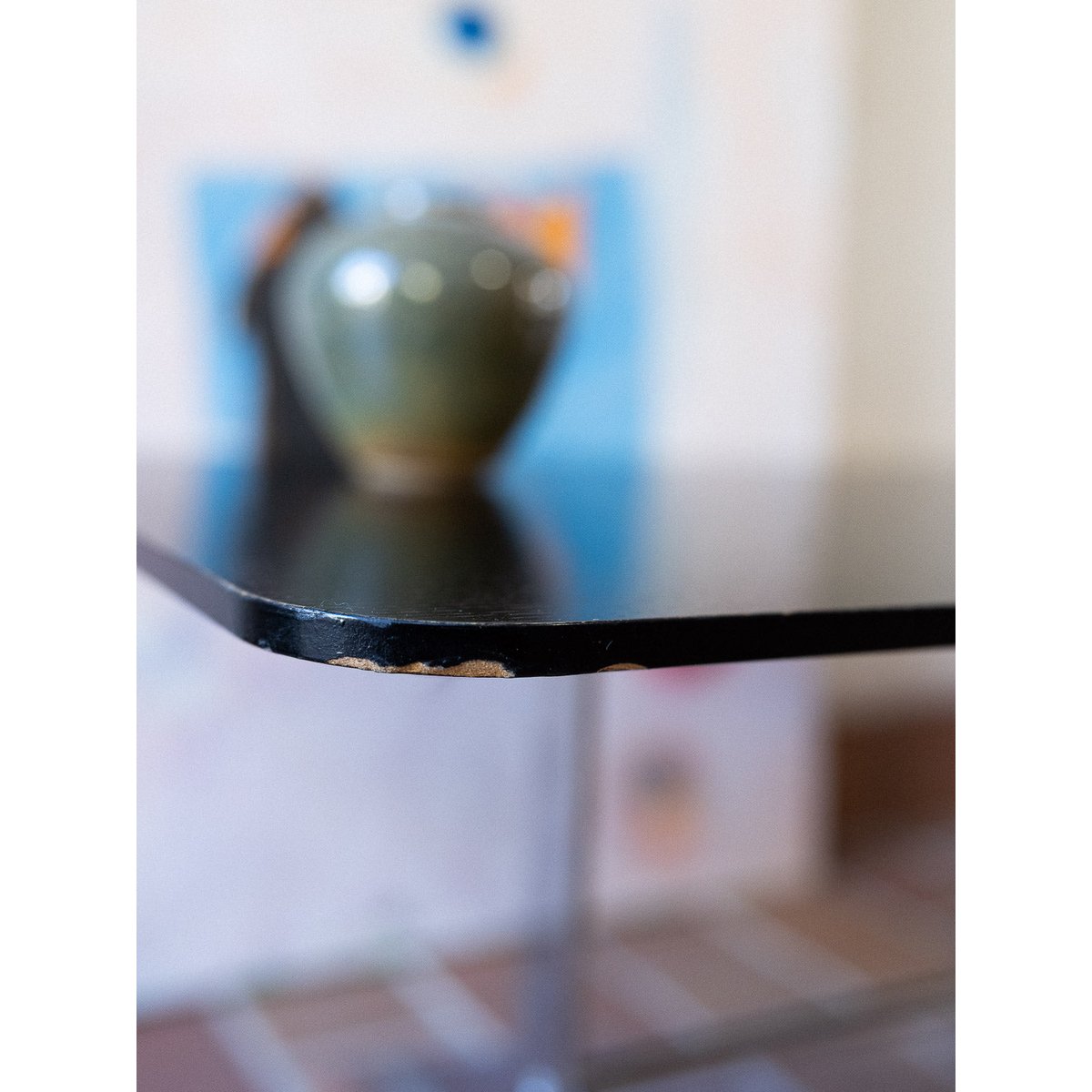 Table basse contemporaine Donna N°1109 - Bon état marron, DEBONGOUT