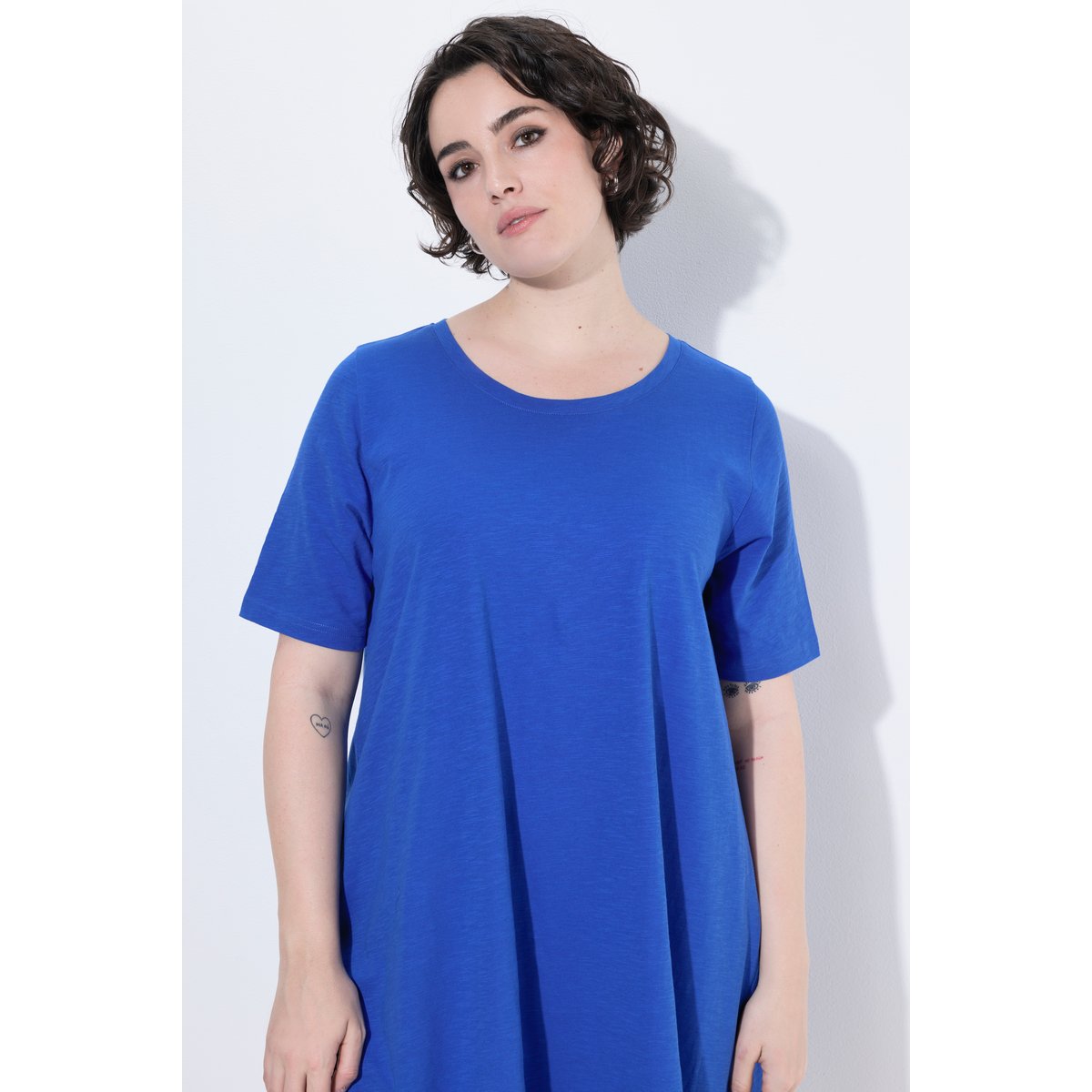 Robe en jersey avec poches, coupe évasée bleu azur, ULLA POPKEN