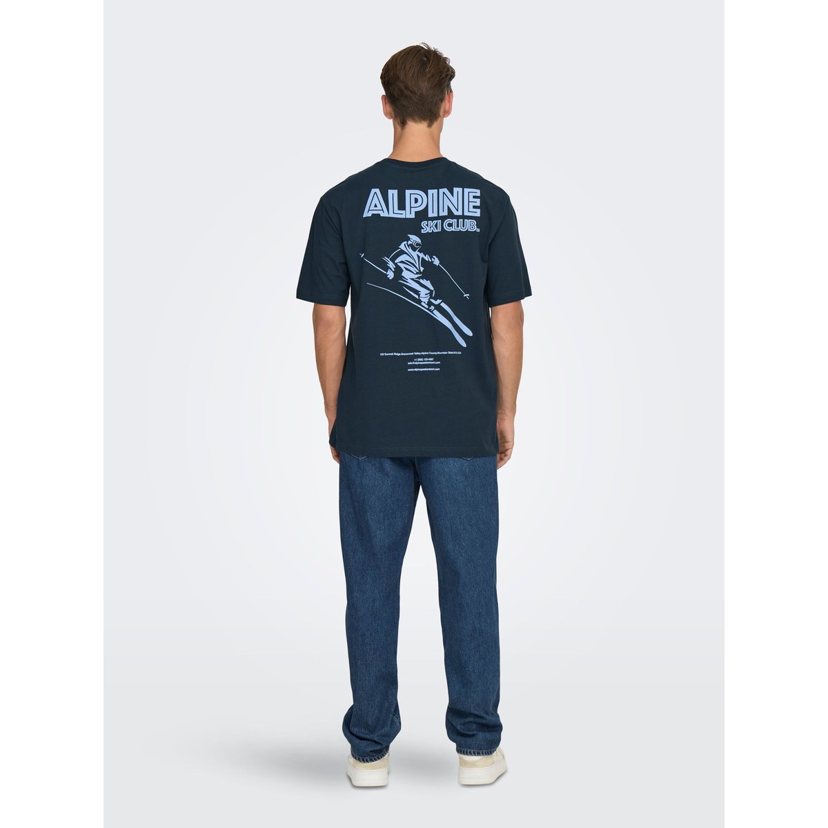 T-Shirt blue nights 1, ONLY & SONS