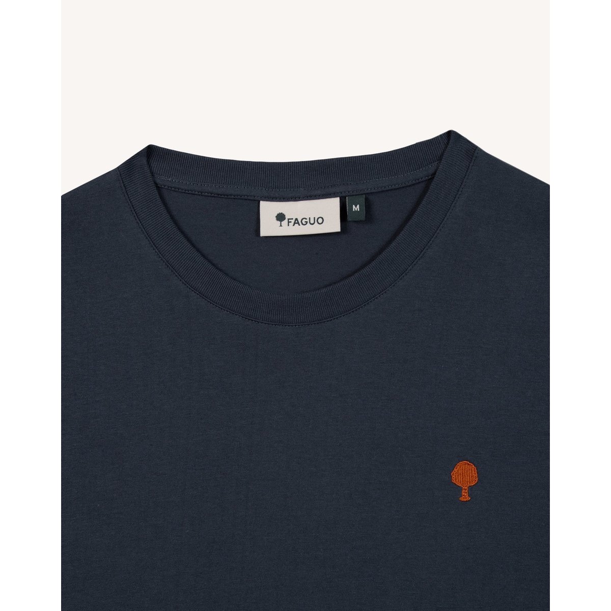 T-shirt en maille marine grisé, FAGUO