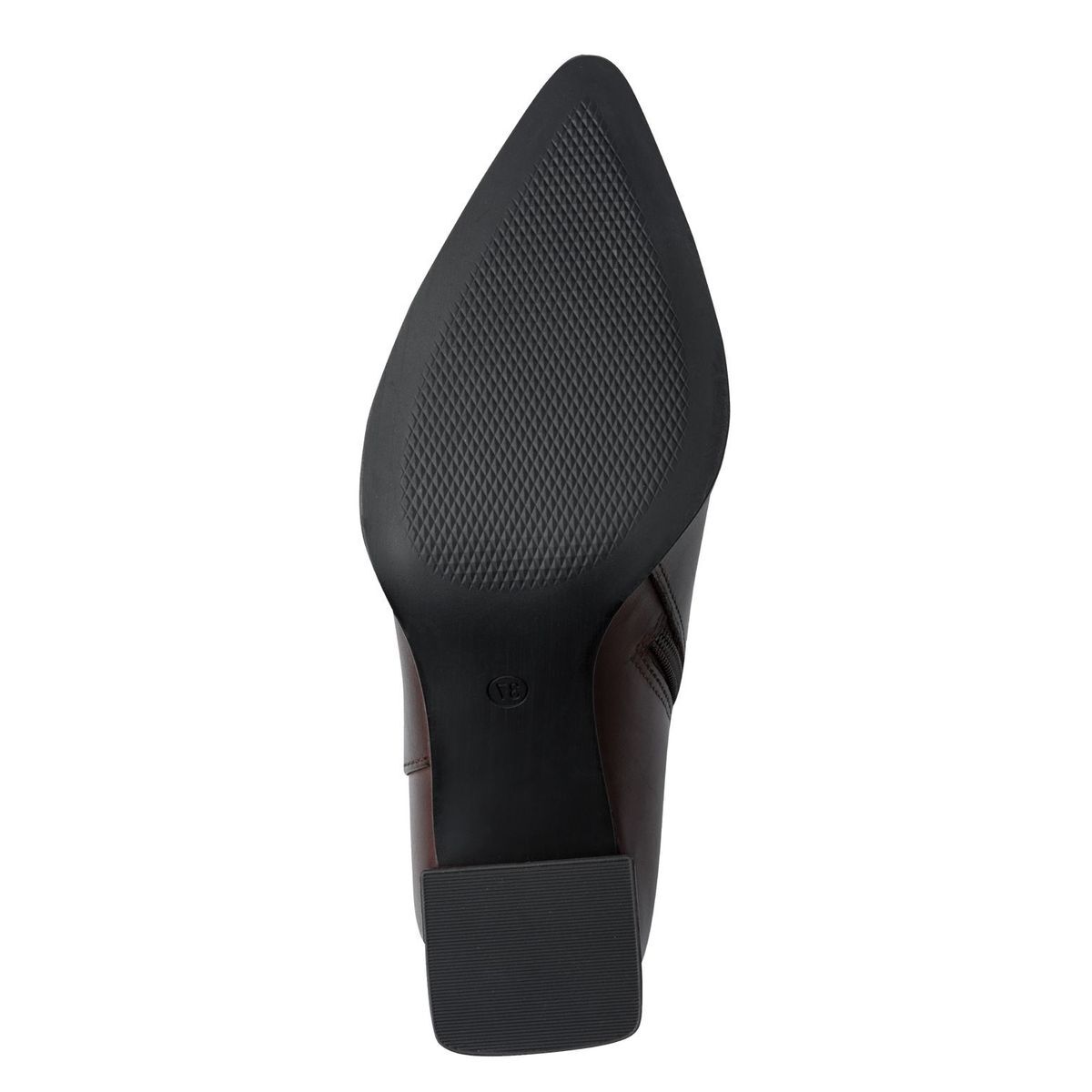 Bottine talon bloc marron mocca, MARCO TOZZI