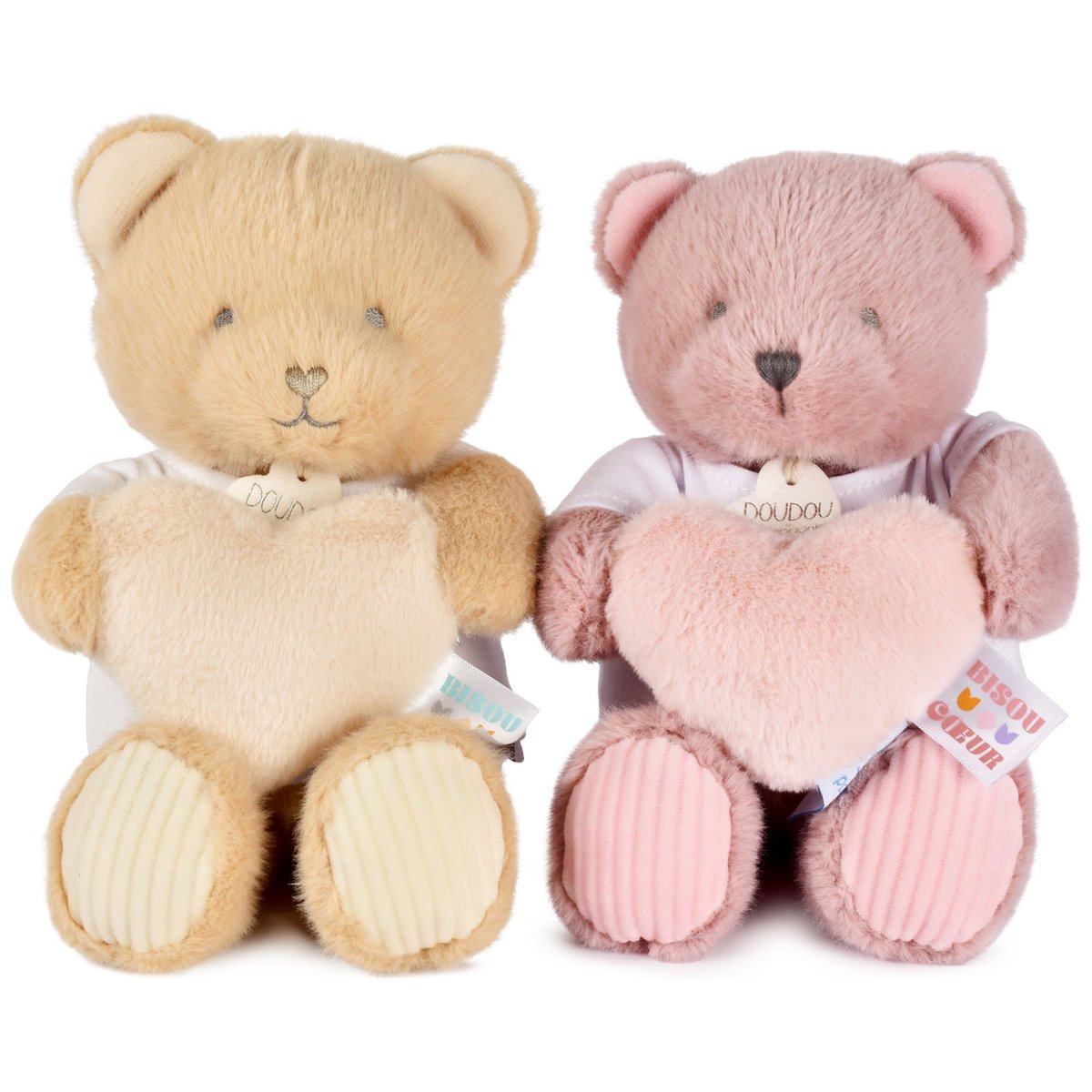 Peluche Ours Cœur Unicef marron, DOUDOU ET COMPAGNIE