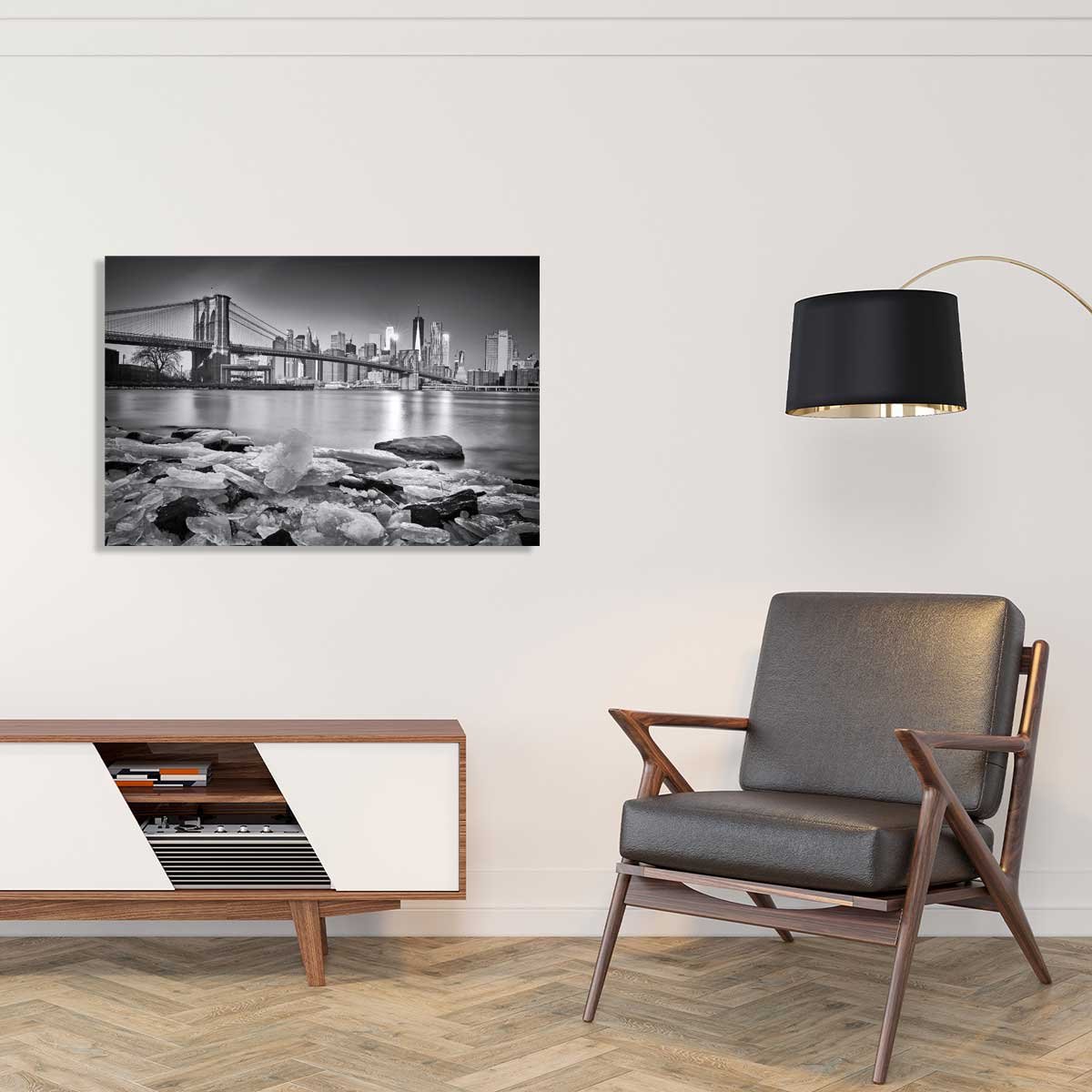 Tableau  le pont et Manhattan tableau alu dibond, HEXOA