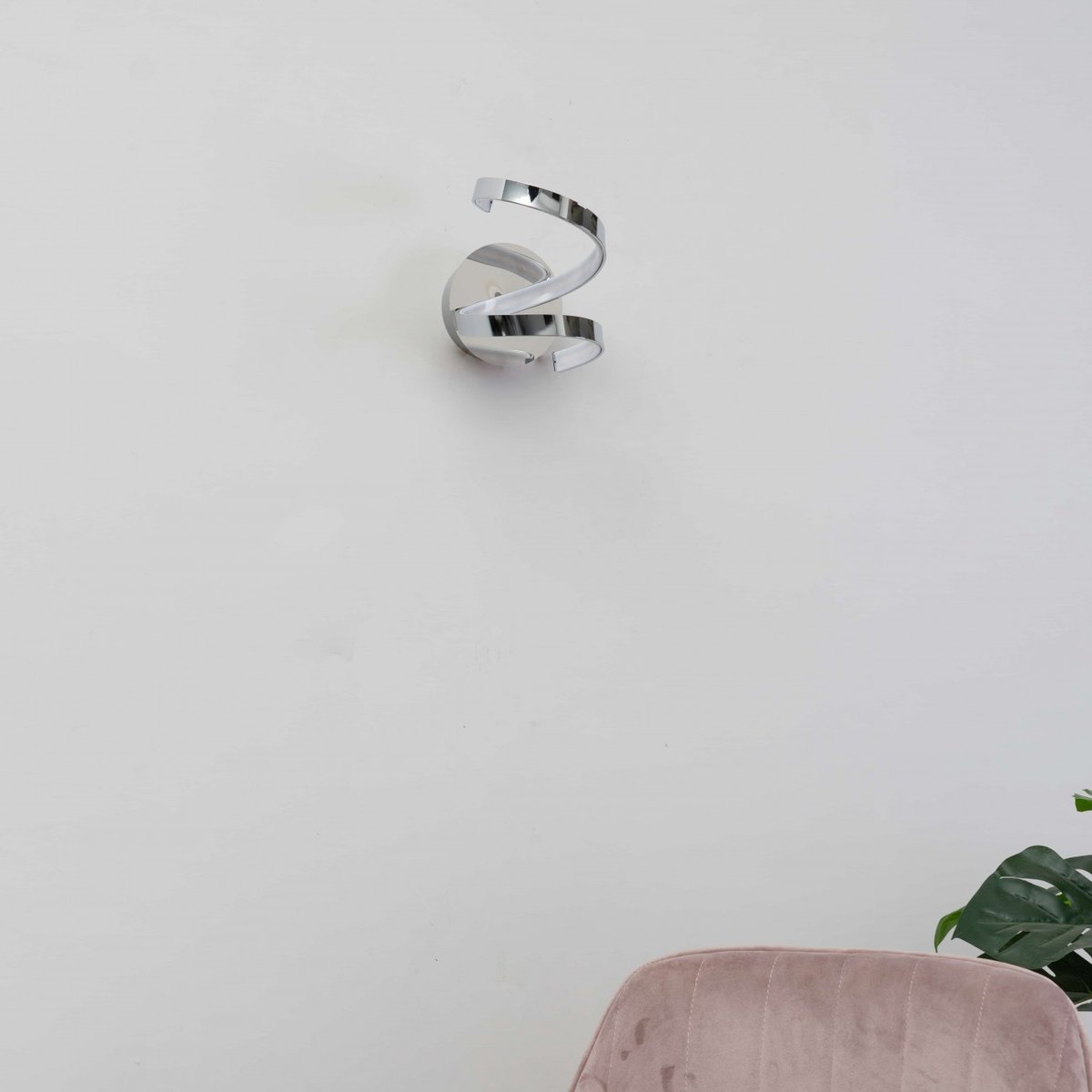 Applique spirale chromée LED - FILM argenté / chromé, KOSILUM