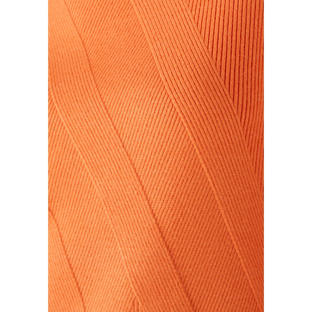Pull jeu de côtes fantaisie orange abricot, DAMART
