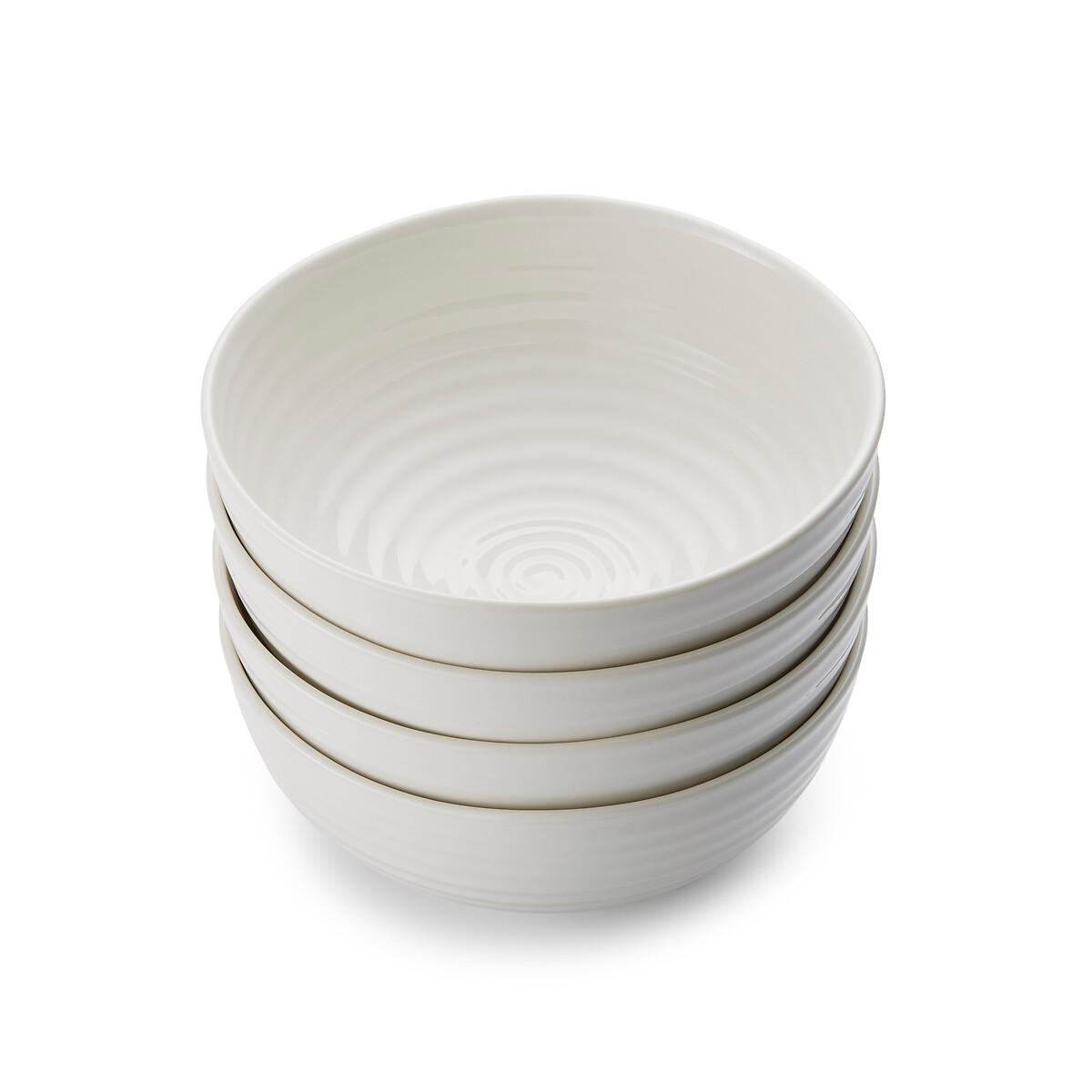 Set of 4 White Noodle Bowls white, SOPHIE CONRAN FOR PORTMEIRION