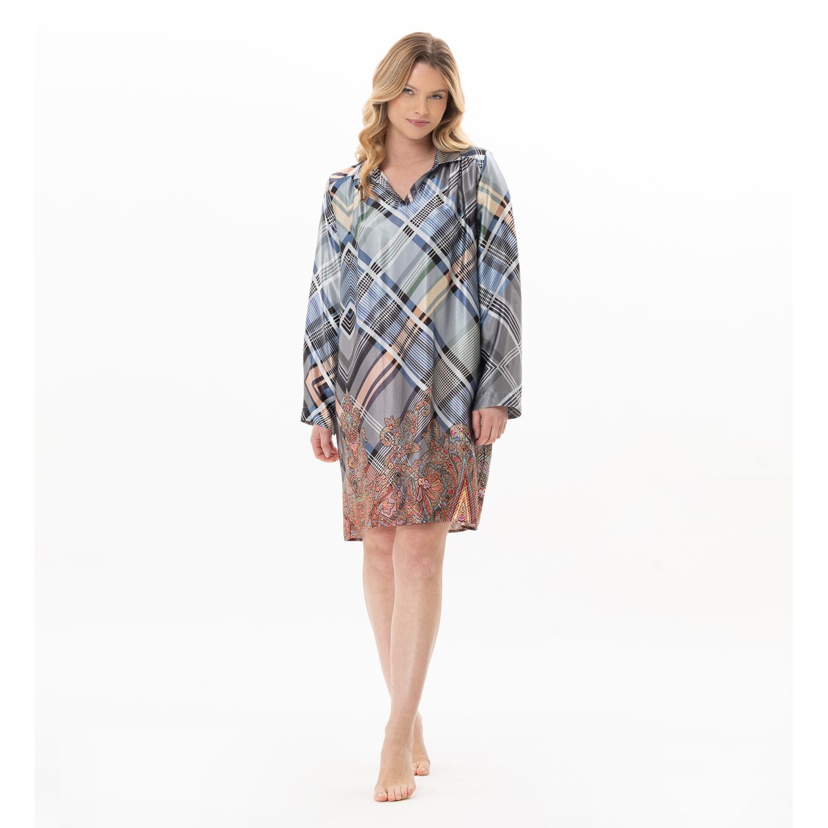 Chemise de nuit en viscose BRADLEY 101 multicolore, LE CHAT