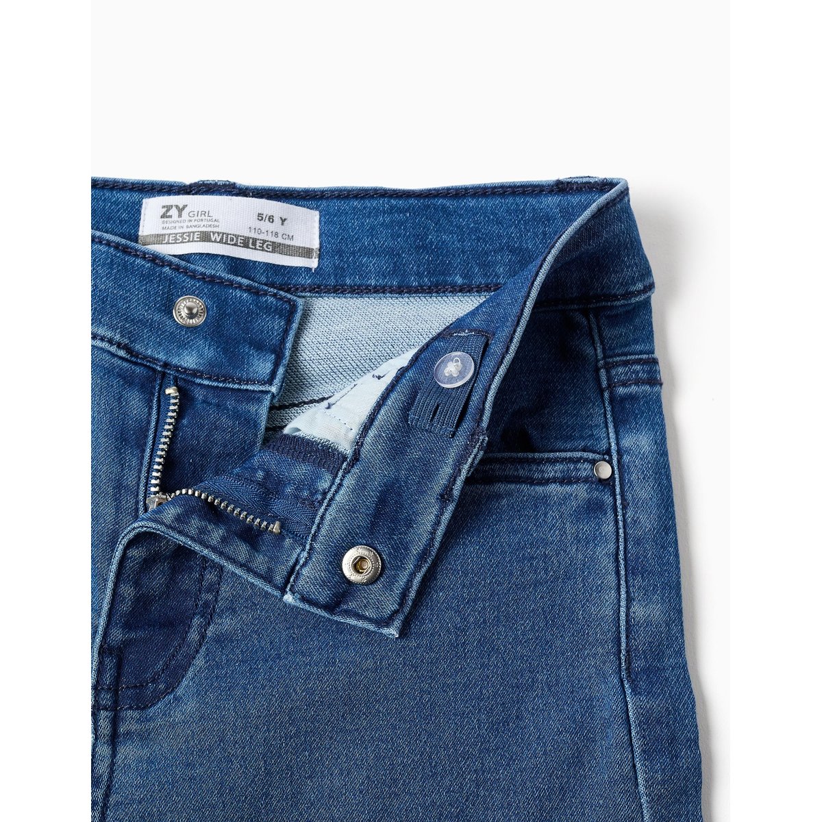 Jean à jambe large avec 4 poches bleu jean, ZIPPY