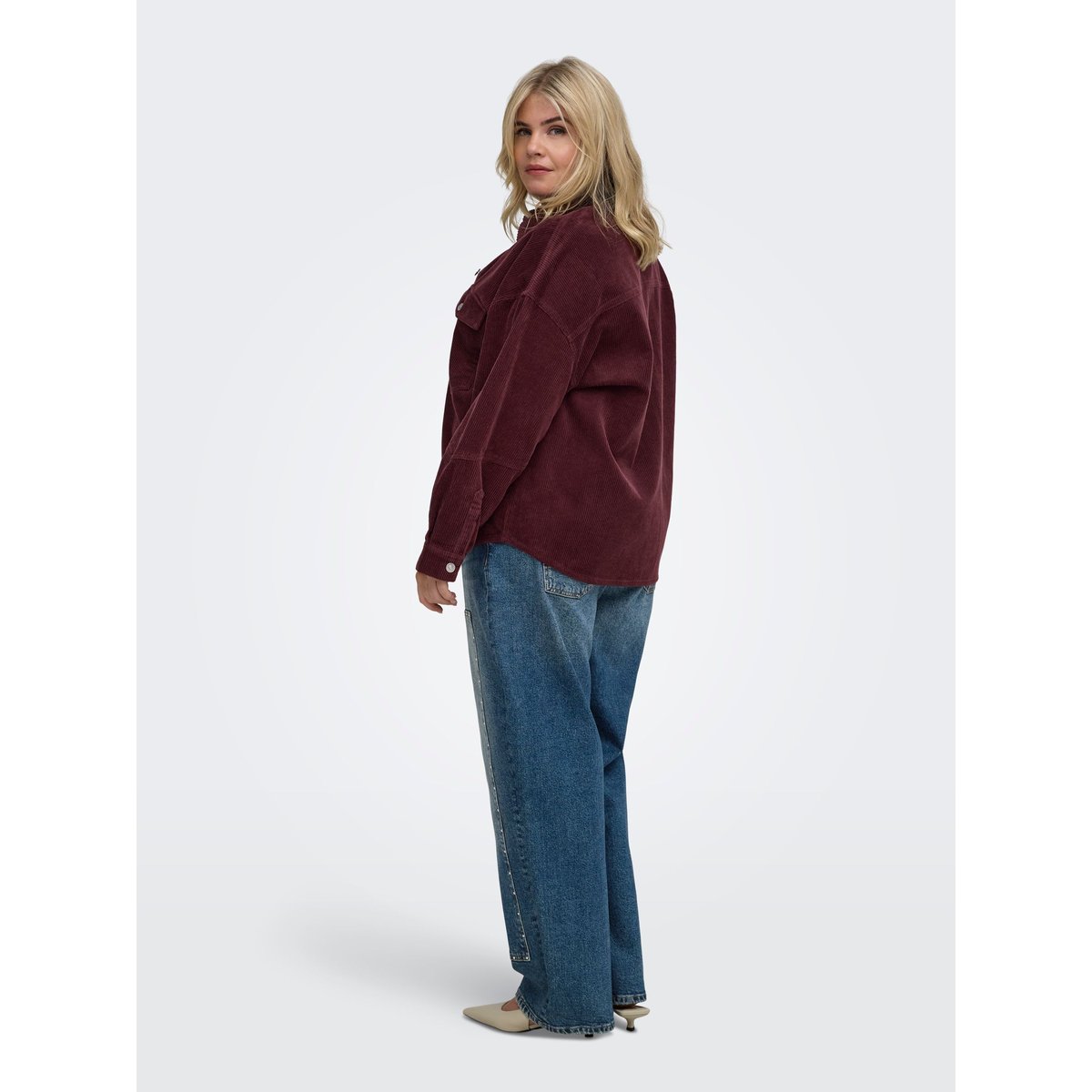 Chemise En Corduroy fudge, ONLY CARMAKOMA