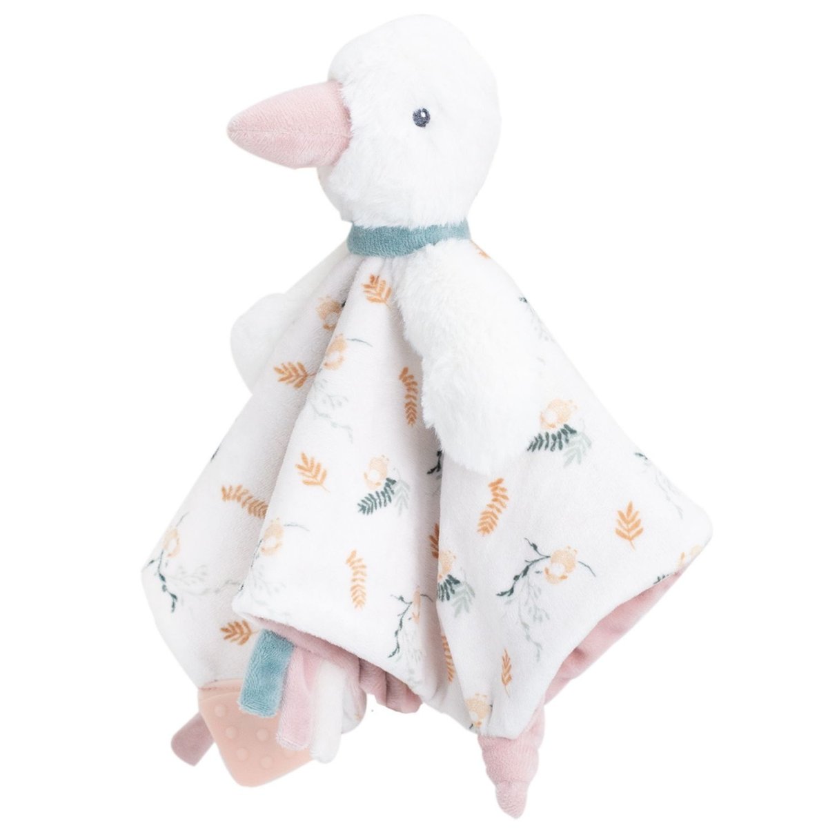 Doudou plat blanc, bleu, rose, TROIS KILOS SEPT