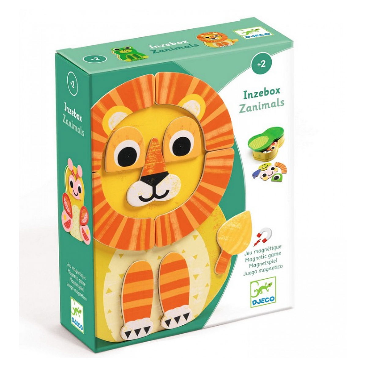 Inzebox Animals boite magnetique multicolore, DJECO
