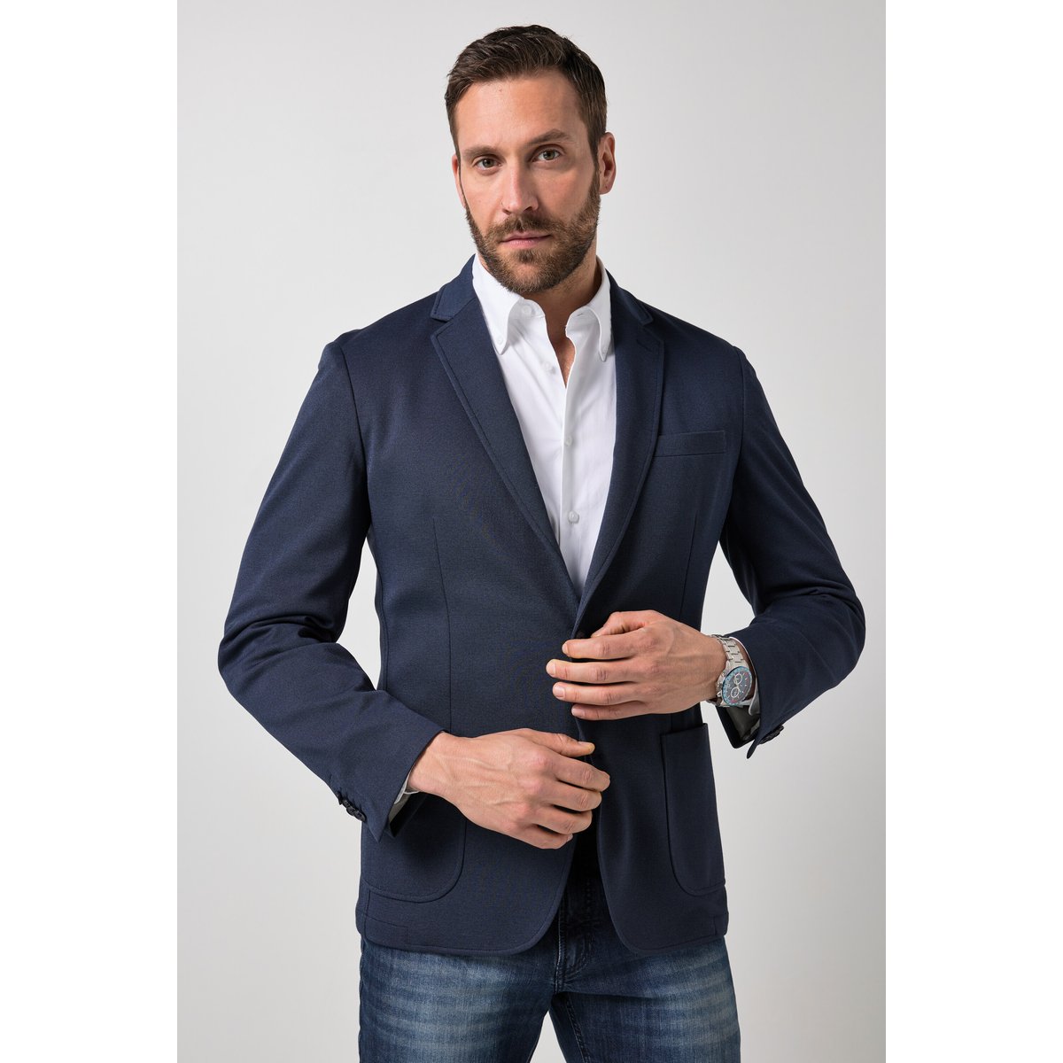 Veston de ville finition FLEXNAMIC® avec bleu marine, JP1880
