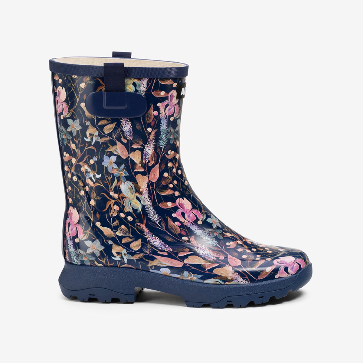 Bottines de pluie ALYA PRINT bleu marine, AIGLE
