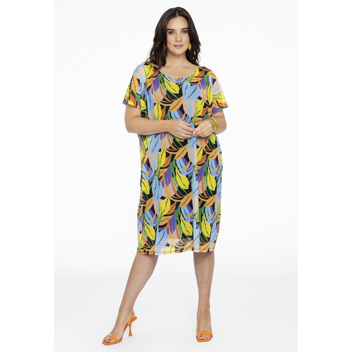Robe imprimé / imprimée floral noir, YOEK