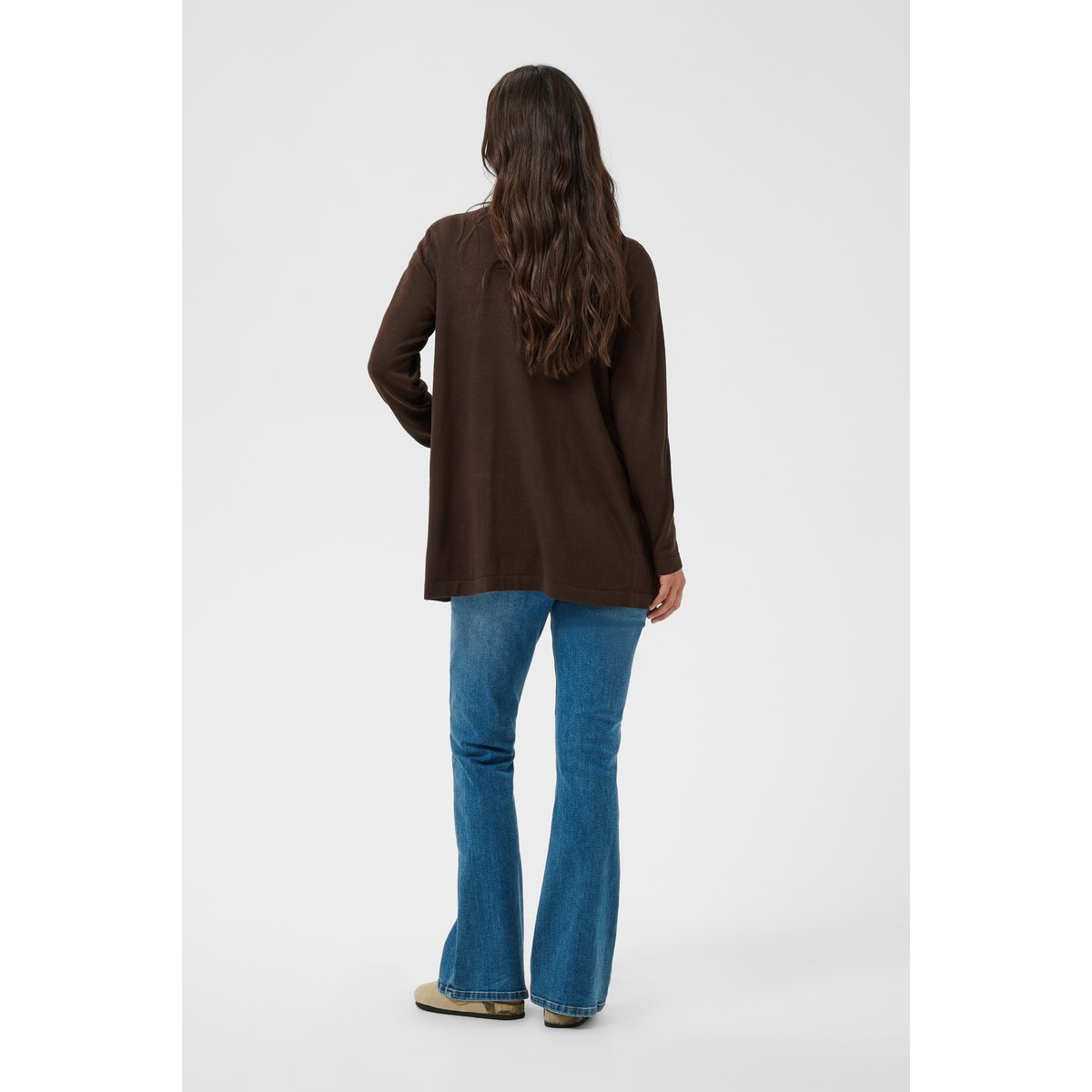 Pullover tricoté marron coffee bean, KAFFE