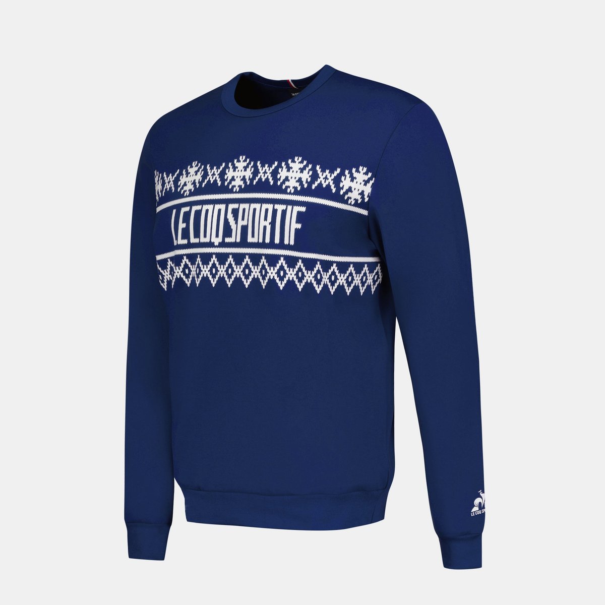 Sweat col rond NOEL bleu, LE COQ SPORTIF