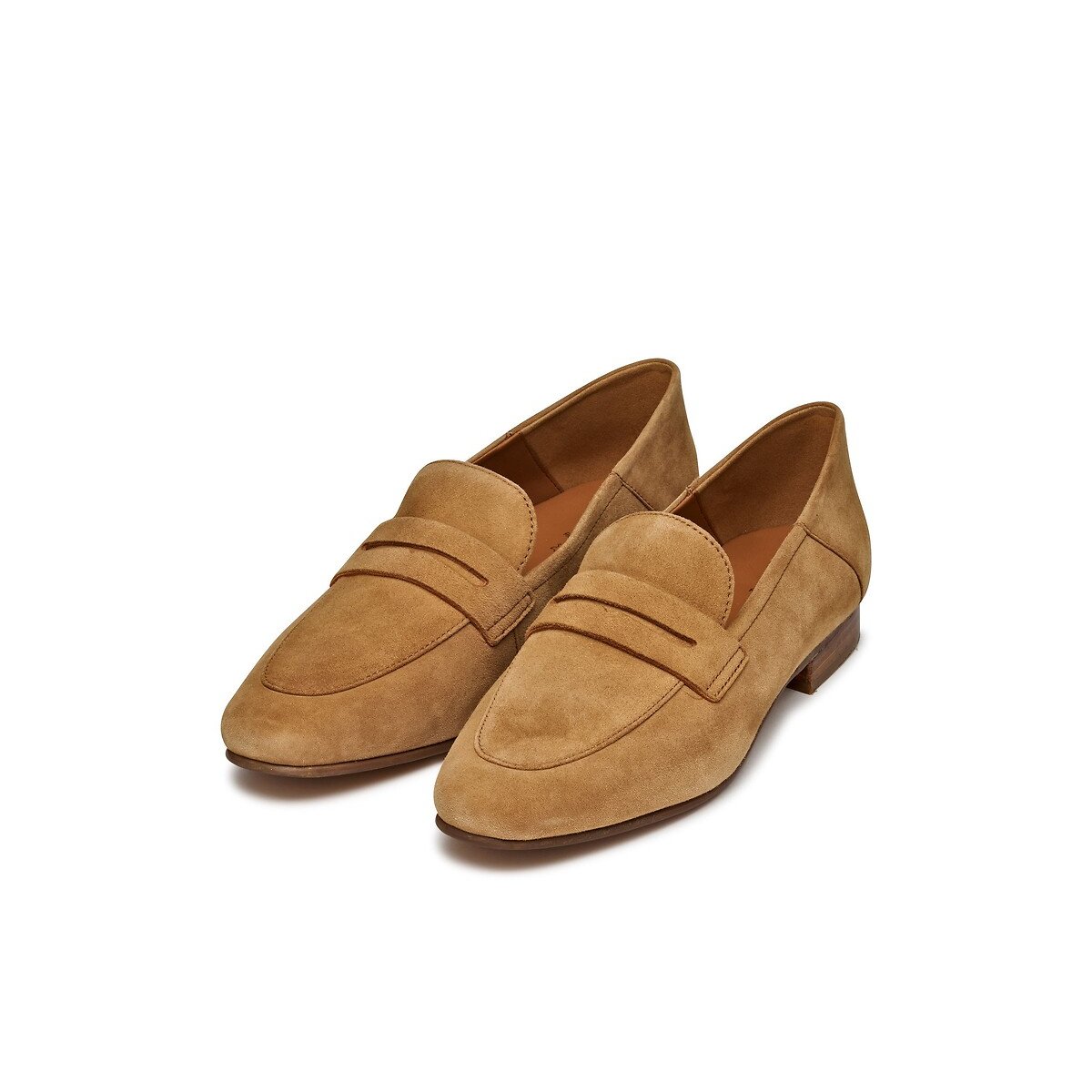 Mocassins en cuir suédé Mantinea cognac, GEOX