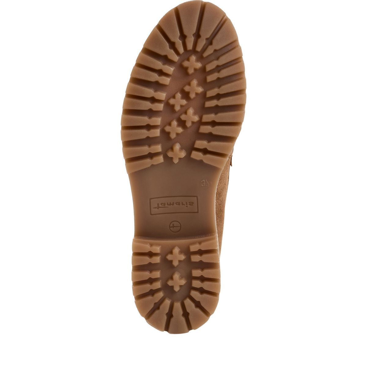 Slipper en cuir marron, TAMARIS