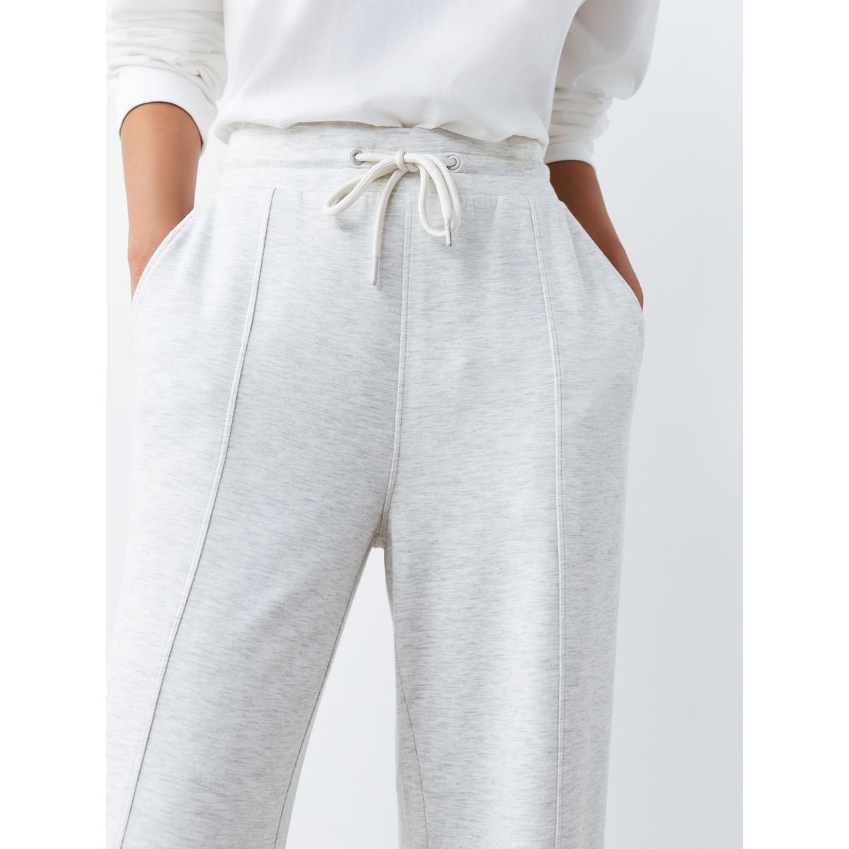 Pantalon de jogging large en jersey, lot 2 noir/gris, NEXT